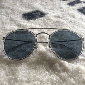 Polarized Double Ridged Round Ray-Bans
